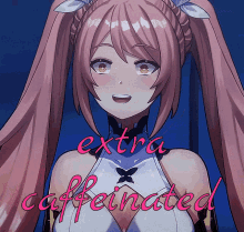 Busty Anime Girl Extra Caffeinated GIF