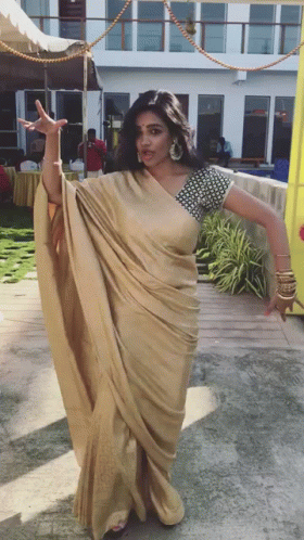 Busty Indian Girl Dancing GIF