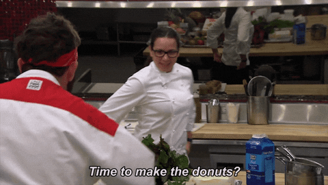 Busy Chef Time To Make The Donuts GIF