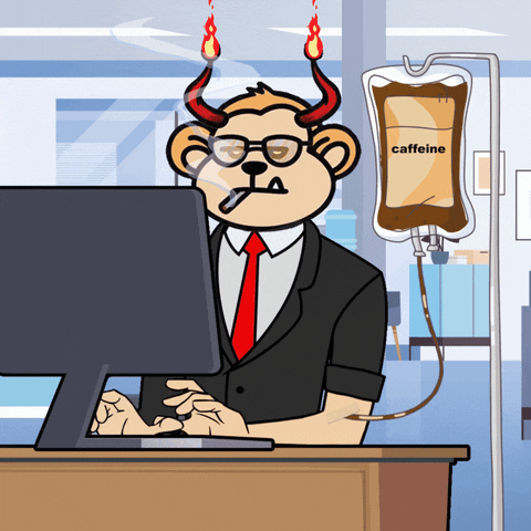 Busy Monday Bull Head Office Blood Transfusion GIF