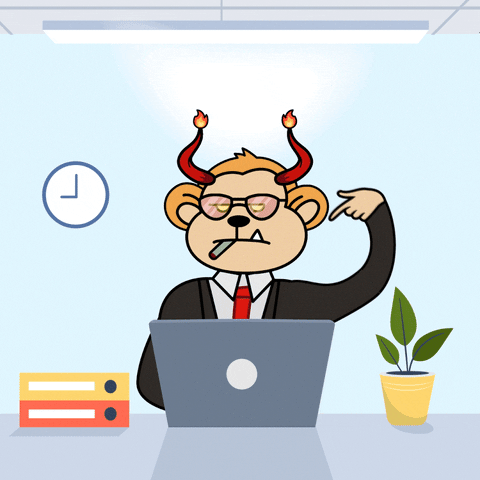 Busy Monday Bully Boss Robotic Typing GIF