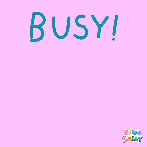 Busy Monday Frenzied Blue Dino Running GIF