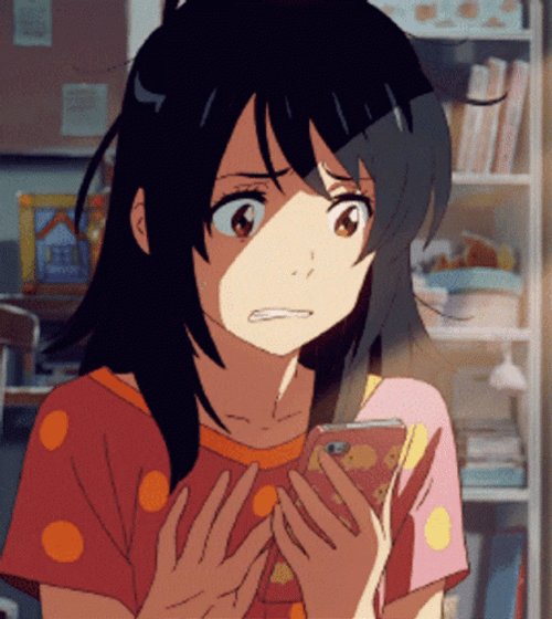 Busy Scared Texting GIF