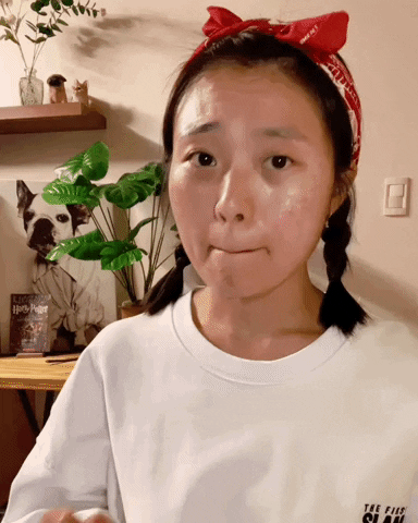 But Asian Girl In Red Ribbon GIF