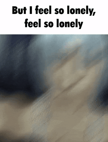But I Feel So Lonely Feel So Lonely Written On A White Background GIF
