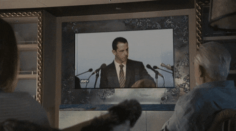 But Watching Politician On Tv GIF