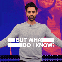 But What Do I Know Hasan Minhaj GIF