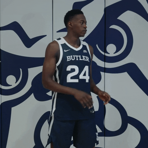 Butler Bulldogs Member Straight Face GIF