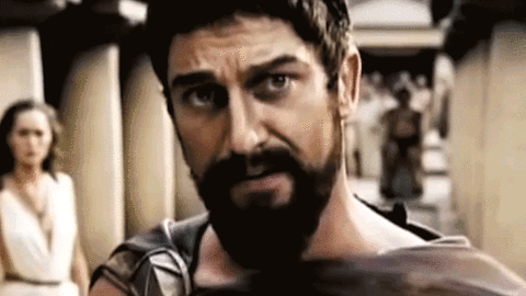 Butler Screaming This Is Sparta GIF