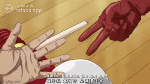 Buttchin Guy One Punch Man Metal Bat GIF