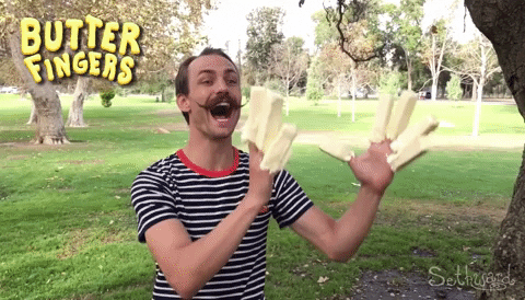 Butter Fingers Football GIF