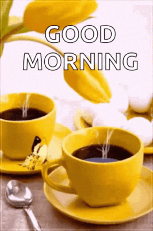 Butterfly Coffee Good Morning  GIF