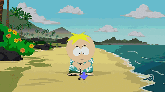 Butters Golfing By The Sea GIF