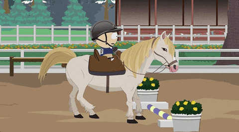 Butters Riding A Horse GIF