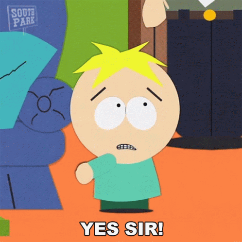 Butters Stotch Yes Master GIF