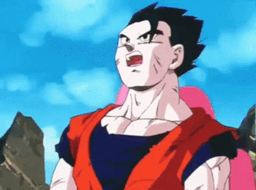 Buu Absorbs Gohan GIF