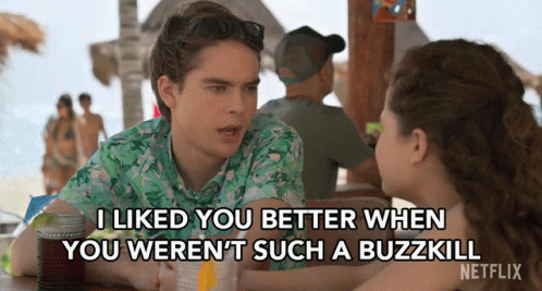 Buzz Kill Judah Lewis Lame Party Pooper GIF