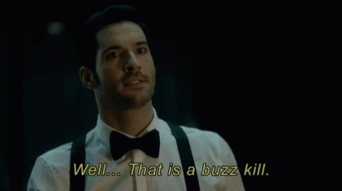 Buzz Kill Lucifer Morningstar Tv Character GIF