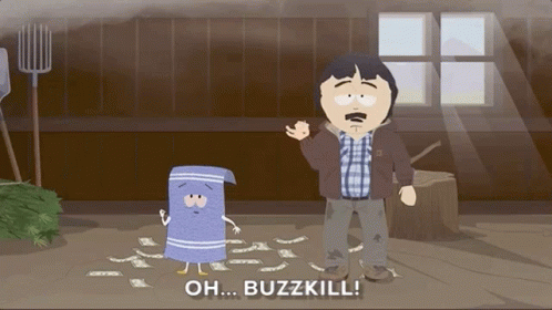Buzz Kill Randy Marsh Towelie South Park GIF