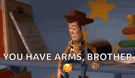 Buzz Lightyear and Woody Standing Together