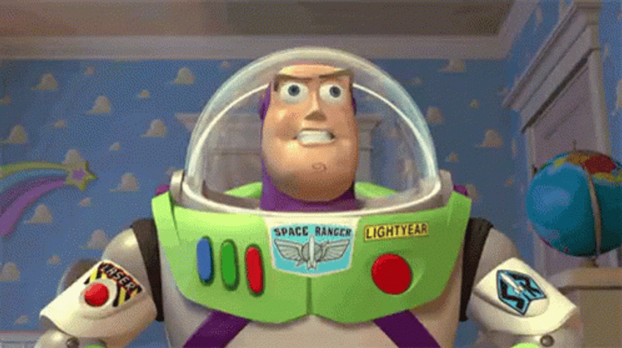 Buzz Lightyear Eye Twitching Moment GIF