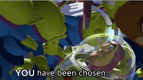 Buzz Lightyear From Toy Story Has Been Chosen GIF