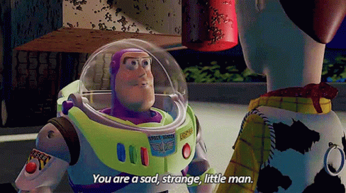 Buzz Lightyear From Toy Story Talking To Woody GIF