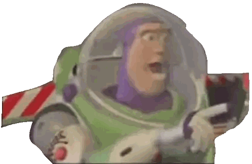 Buzz Lightyear Holding Gun