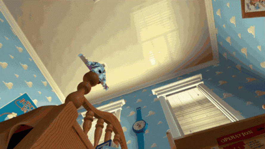 Buzz Lightyear Jumping On The Ball GIF