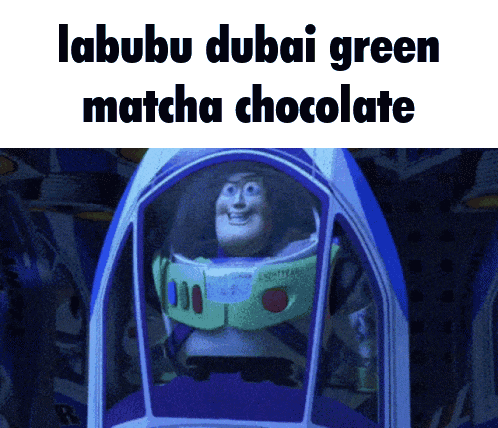 Buzz Lightyear Spaceship Labubu Dubai Green Matcha Chocolate