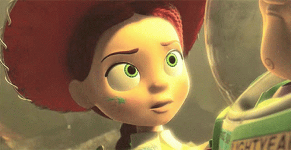 Buzz Lightyear Talking To Jessie GIF