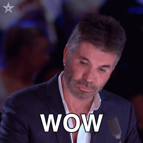 Bwahaha Sarcastic Wow Simon Cowell GIF