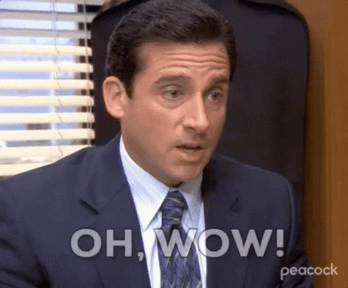 Bwahaha Sarcastic Wow The Office Michael Scott GIF