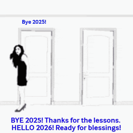 Bye 2025 Thanks for the Lessons Poster