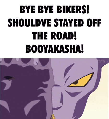 Bye Bye Bikers Shouldve Stayed Off The Road Booyakasha GIF