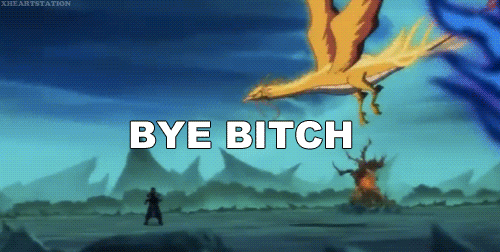 Bye Bye Bitch Animated Dragon GIF