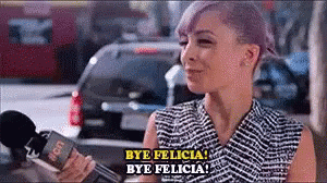 Bye Felicia Reporter Lady GIF