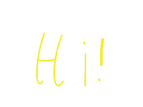 Bye In Yellow Letters