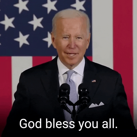 Bye Joe Biden God Bless You All GIF