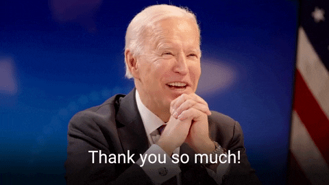 Bye Joe Biden Praying Hands Thanks GIF