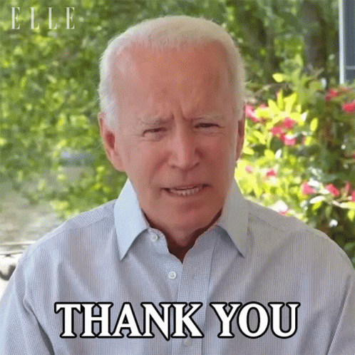 Bye Joe Biden Saying Thank You GIF