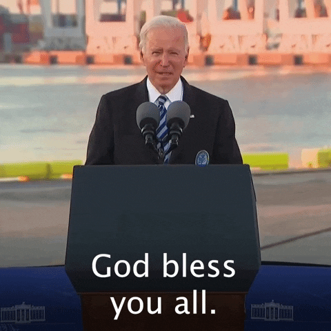 Bye Joe Biden Speech God Bless GIF