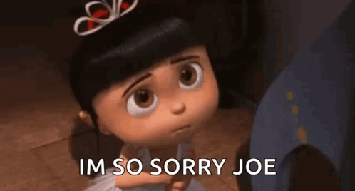 Bye Joe I'm Sorry Agnes Despicable Me GIF