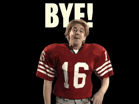 Bye Jolly Joe Montana Waving GIF