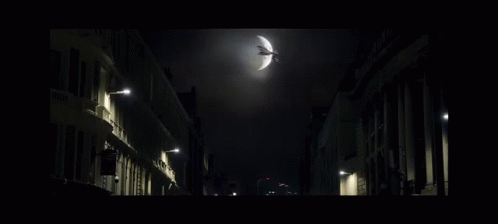 Moon Knight Flying On The Dark Night GIF