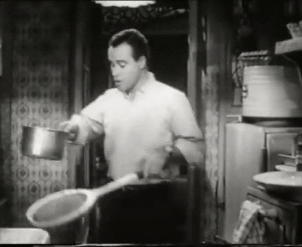 C.c. 'bud' Baxter Transferring Pasta GIF
