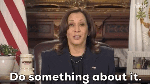 C'mon Do Something Kamala Harris GIF