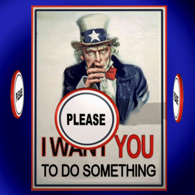 C'mon Do Something Uncle Sam Pointing GIF
