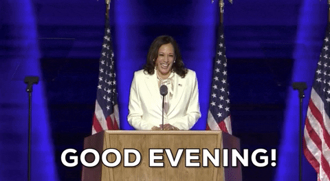Kamala Harris Good Evening GIF
