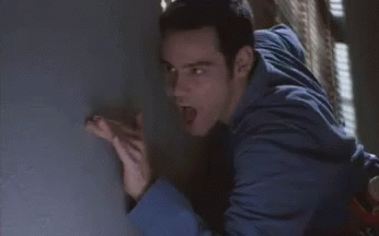 Cable Guy Tapping Wall GIF